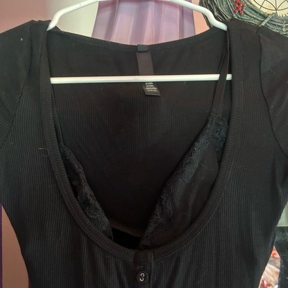 Skims bodycon maxi dress with lace bralette attached - Picture 3 of 4